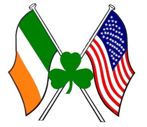 USA IRELAND FLAGS