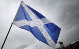 Scottish independence flag