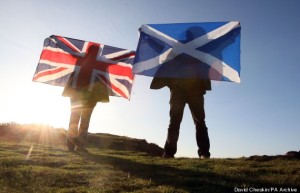 UK and scot flag