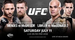 UFC 189 poster