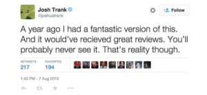 Josh Trank tweet