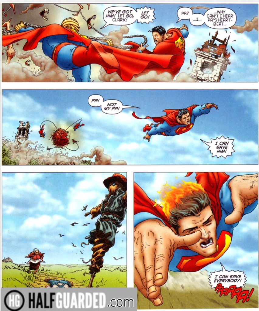 Superman tries to save dad