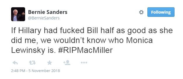 Bernie Sanders Fake Tweet