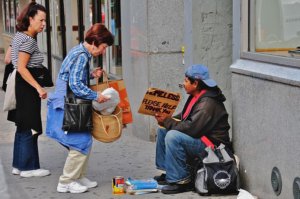 That homeless guy looks like he's got it pretty good. Fuck him...