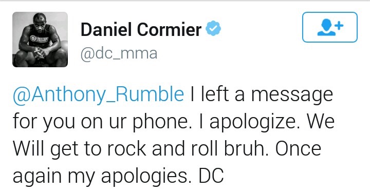Daniel Cormier tweet 