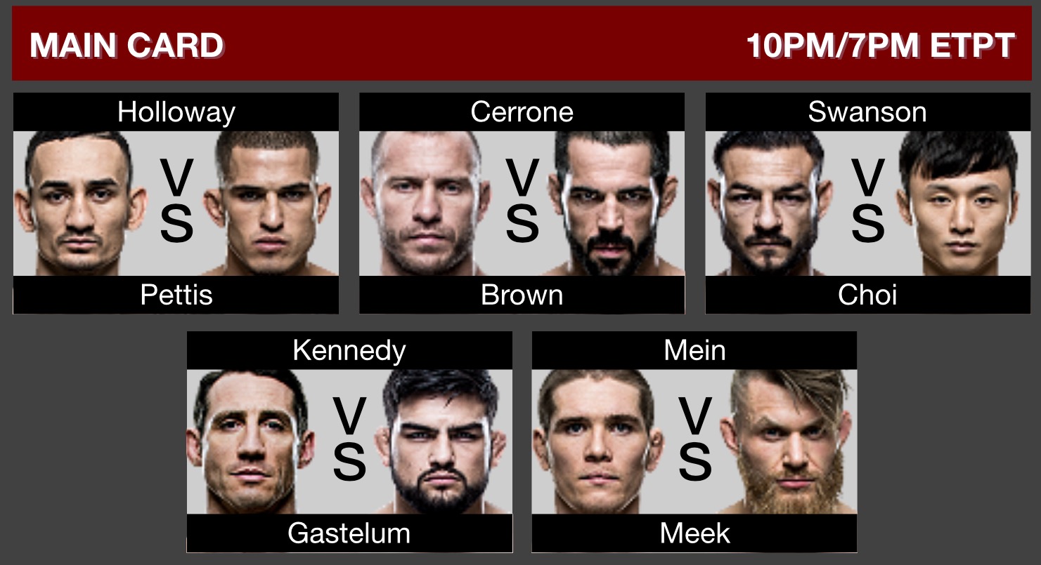 Ufc 206 card