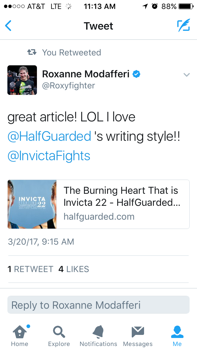 invicta fc 22 love from roxy