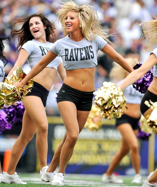 Hot sexy ravens cheerleader 