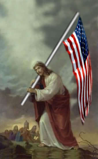 Jesus and God and USA 