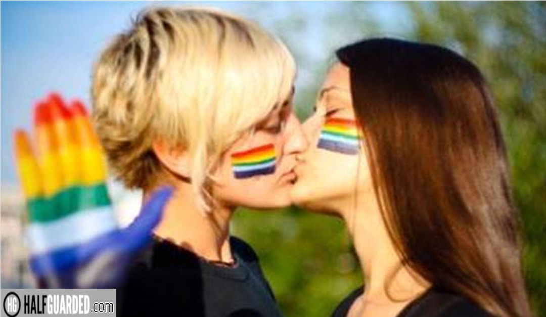 Gay marriage kissing