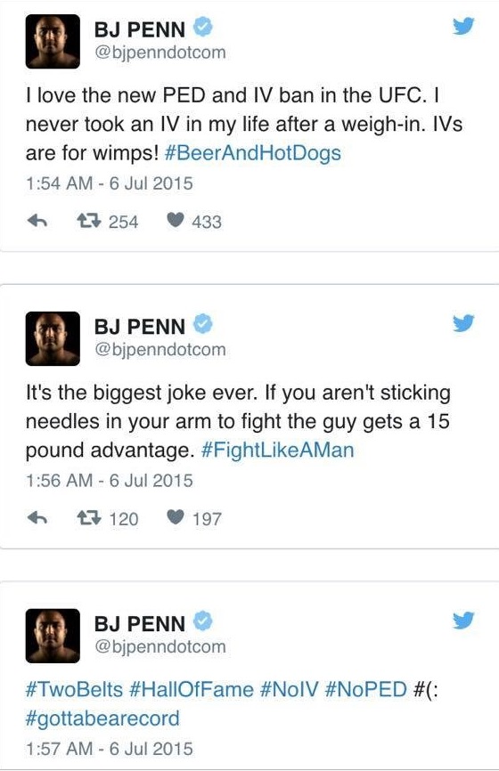 bj penn iv use