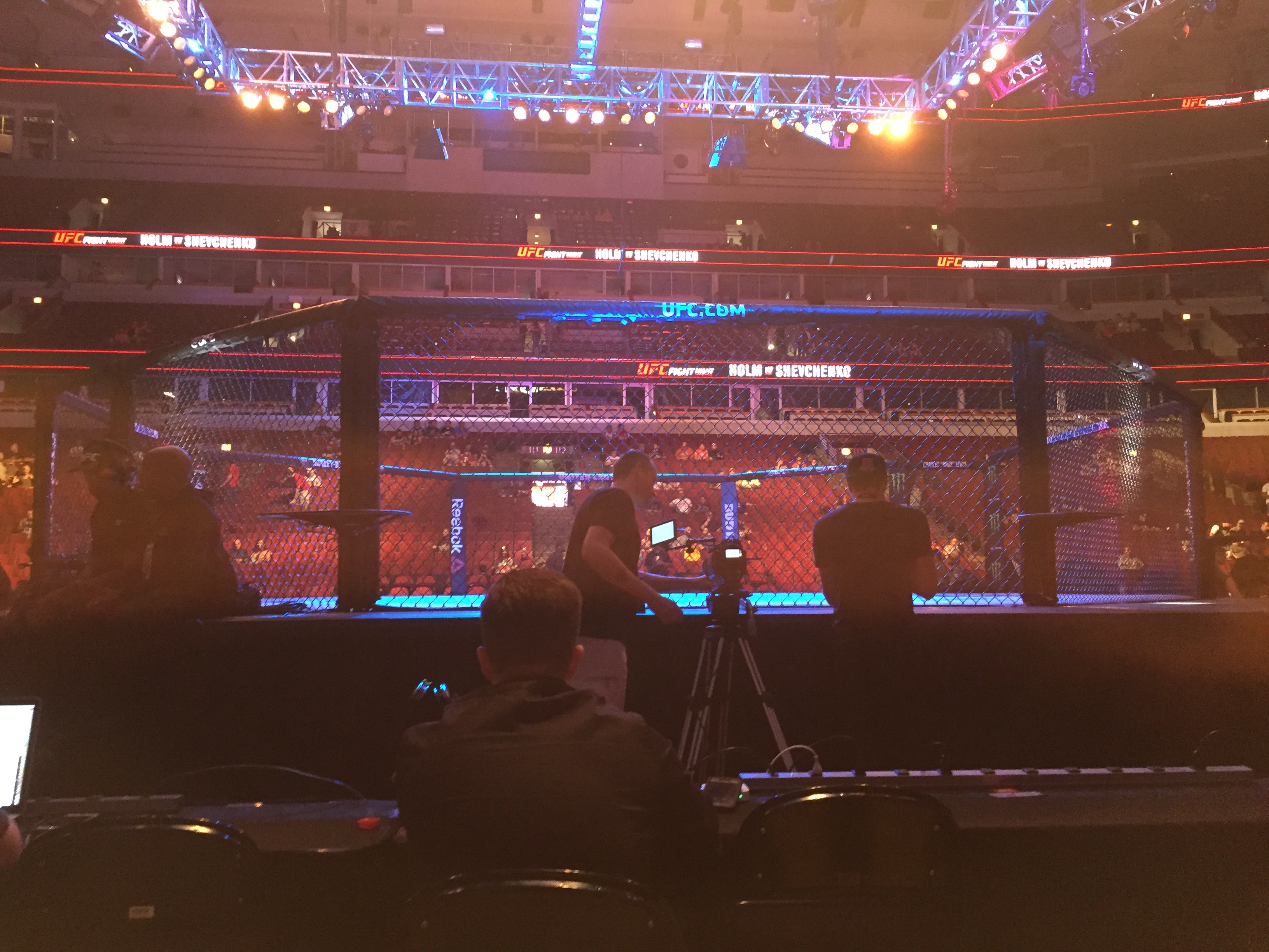 UFC cage side