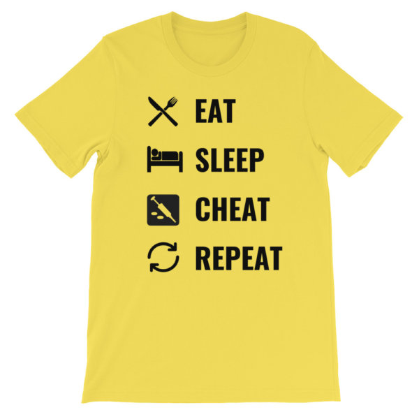 EAT SLEEP CHEAT REPEAT T SHIRT