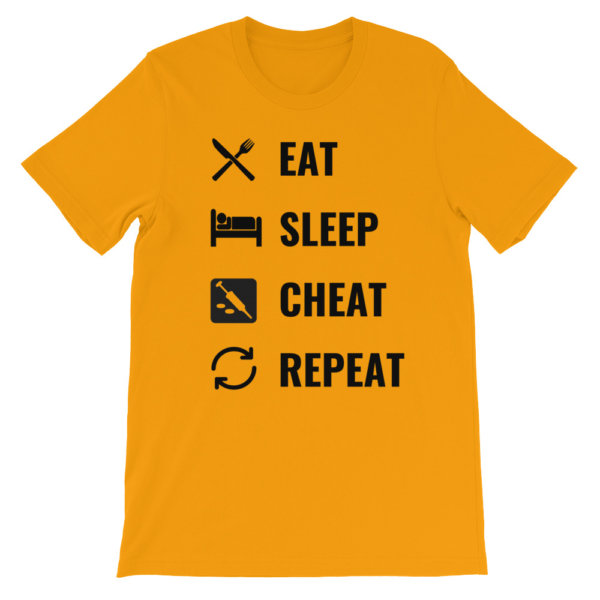 EAT SLEEP CHEAT REPEAT T SHIRT