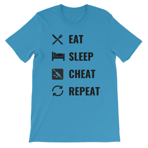 EAT SLEEP CHEAT REPEAT T SHIRT