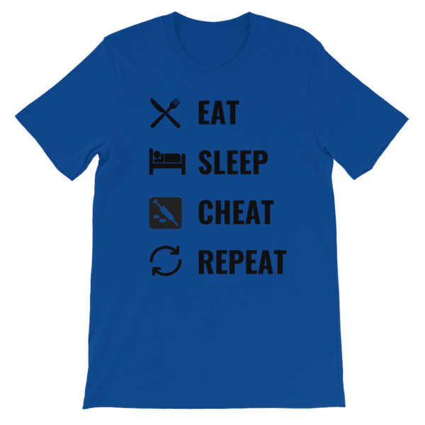 EAT SLEEP CHEAT REPEAT T SHIRT