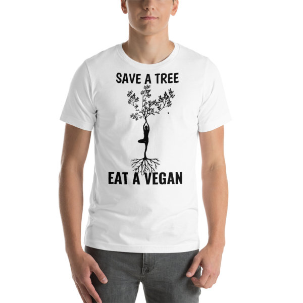 save a tree eat a vegan t shirt