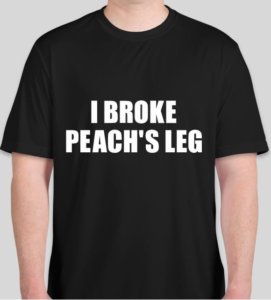 i broke peach's leg