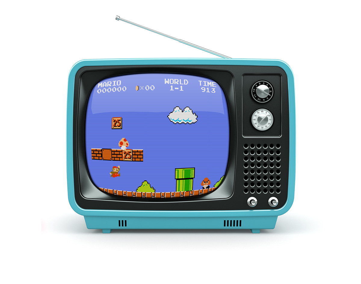 old tv mario