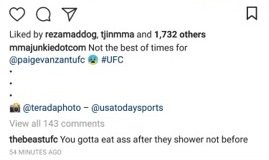 Derrick Lewis Instructs Paige VanZant on Proper Anilingus Etiquette