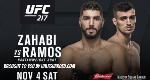 ufc 217 free live stream