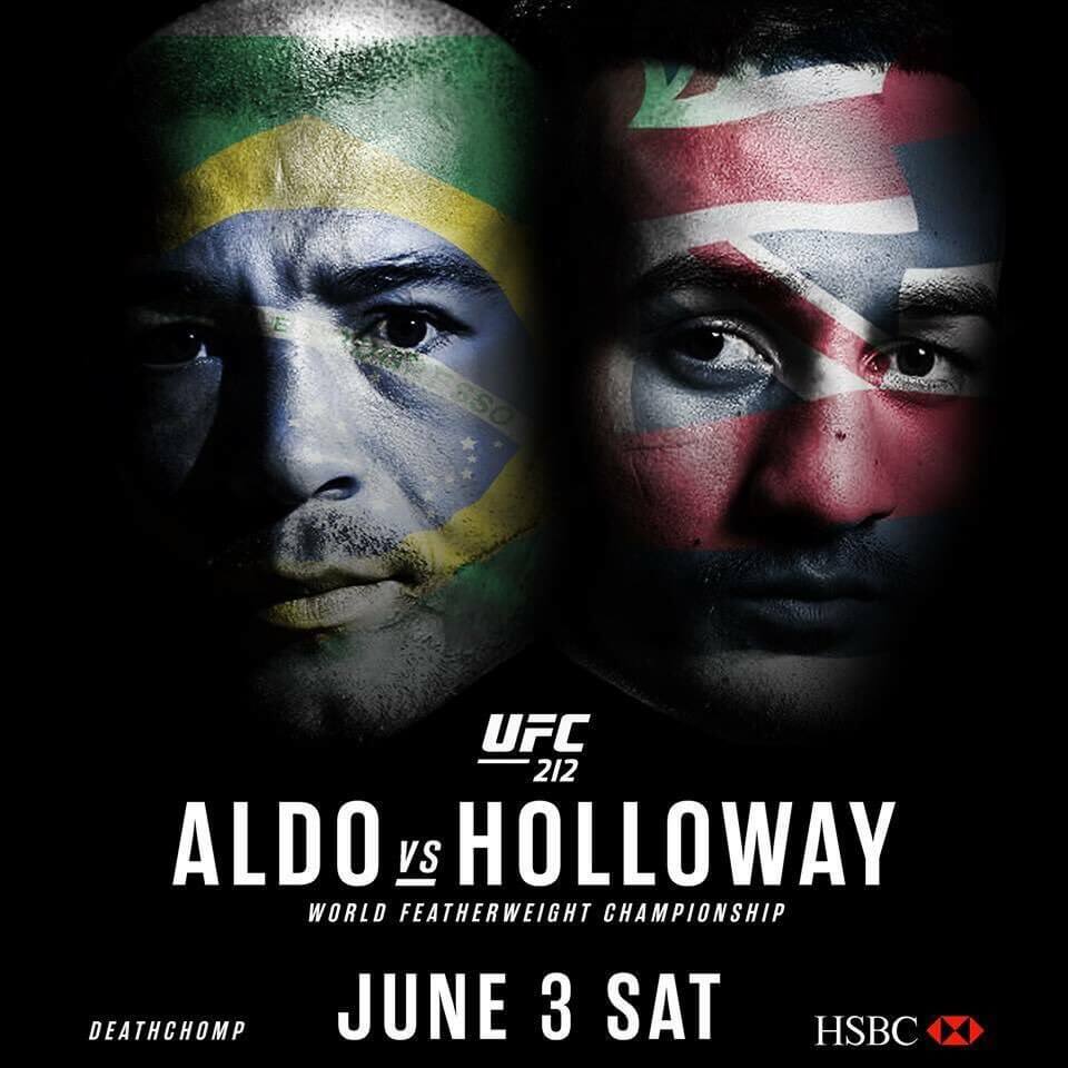 ufc 212 aldo vs holloway poster